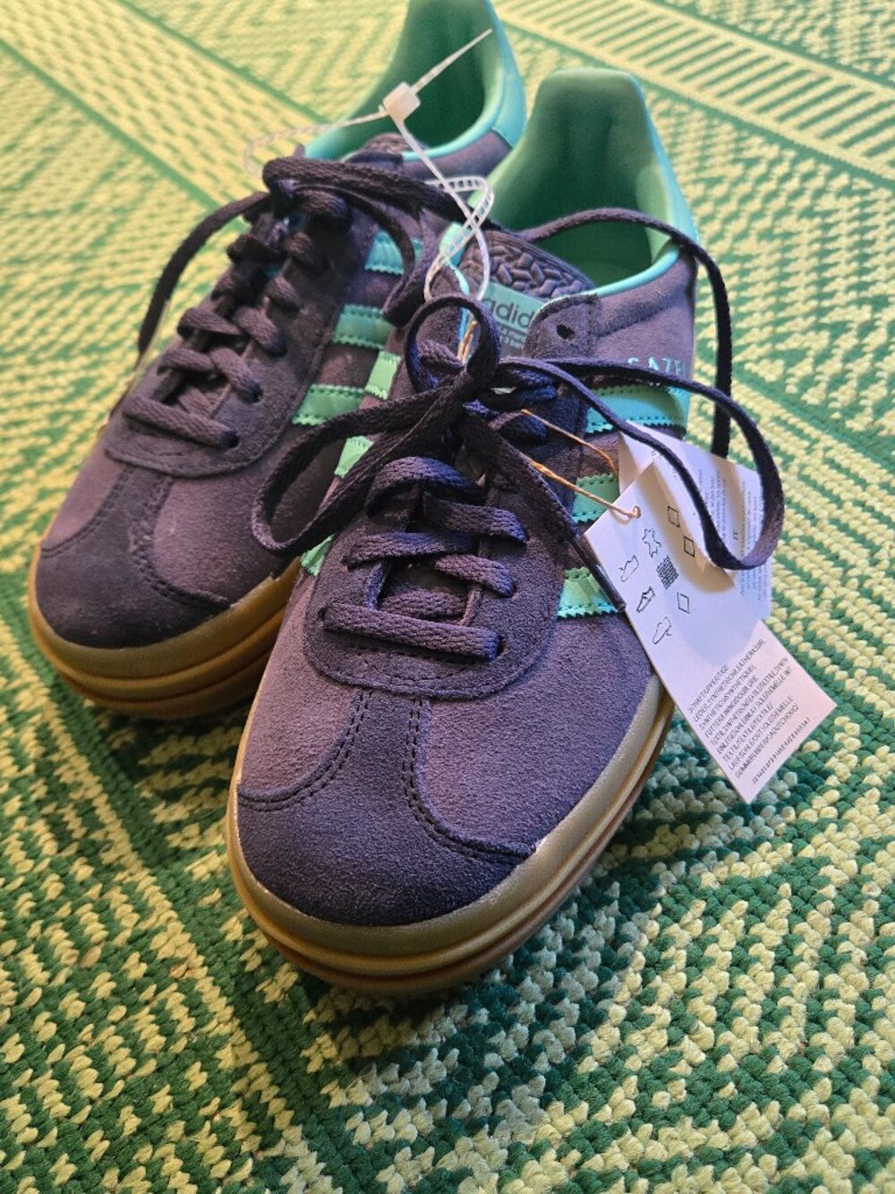 New Platform adidas sneakers adidas Gazelle bold women 7.5 us tennis shoes aqua